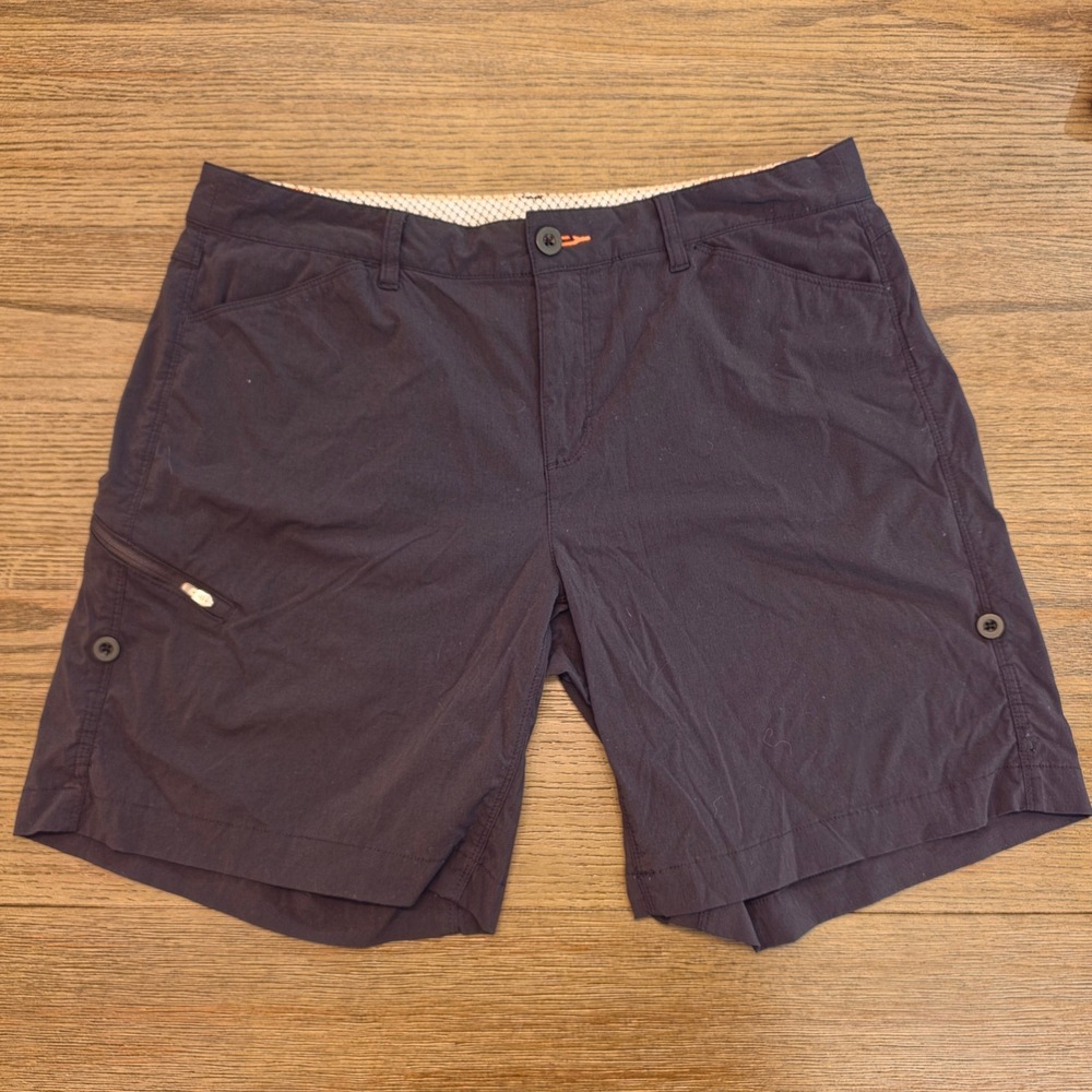 Orvis Jackson Quick-Dry Stretch Shorts Womens 14 Navy Blue Hiking Outdoor 17N3
